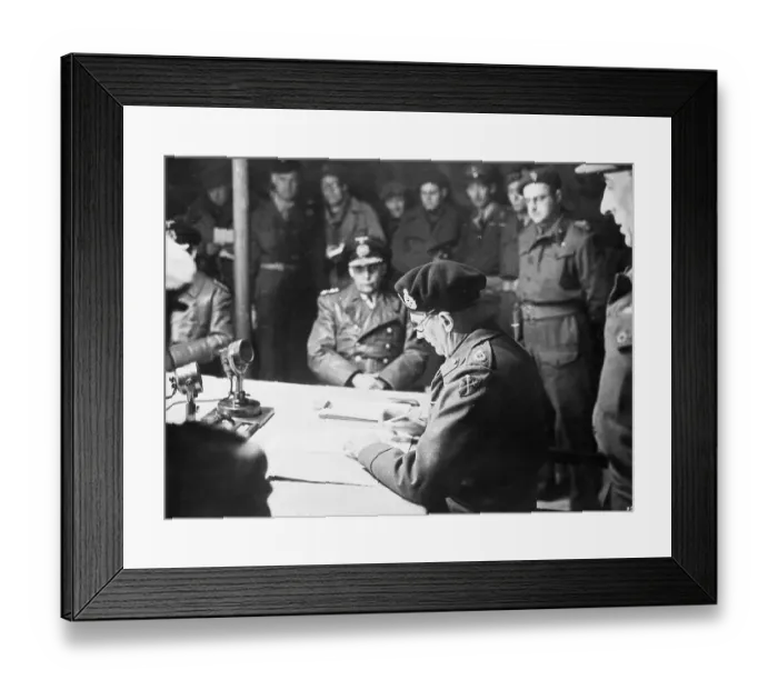 Framed Print : Signing of German Surrender Framed Print : Signing of German Surrender