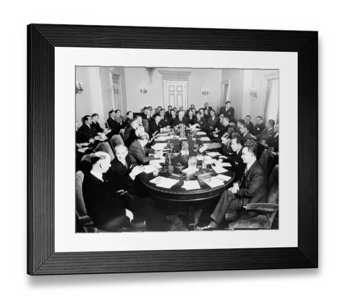 Framed Print : Members of UNCIO Executive Meeting Framed Print : Members of UNCIO Executive Meeting