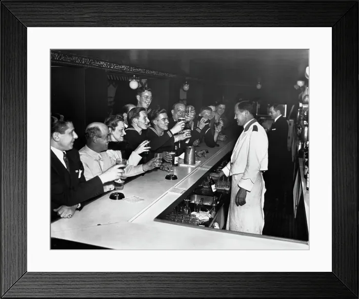 Framed Print : Lifting The Curfew, 1945 Framed Print : Lifting The Curfew, 1945