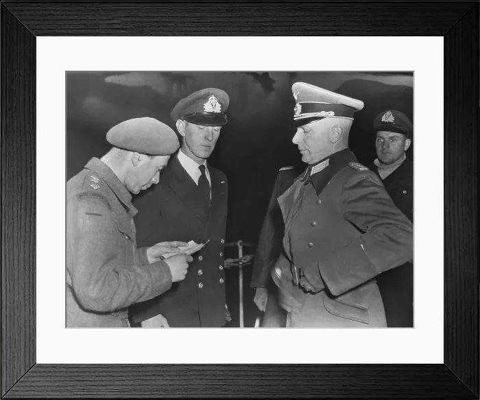 Framed Print : General Heine Showing Identification