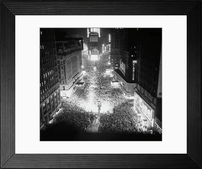 Framed Print : Times Square Crowd Framed Print : Times Square Crowd