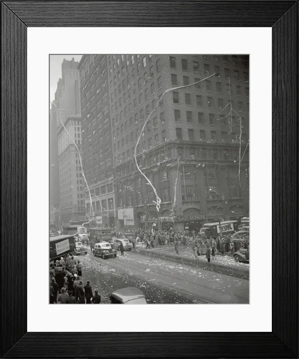 Framed Print : V-E Celebrations Near Times Square Framed Print : V-E Celebrations Near Times Square