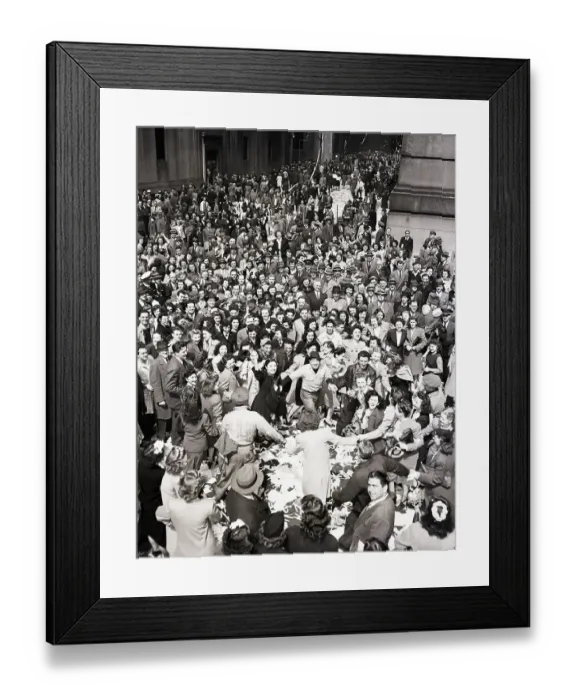 Framed Print : V-E Day Celebrations Framed Print : V-E Day Celebrations