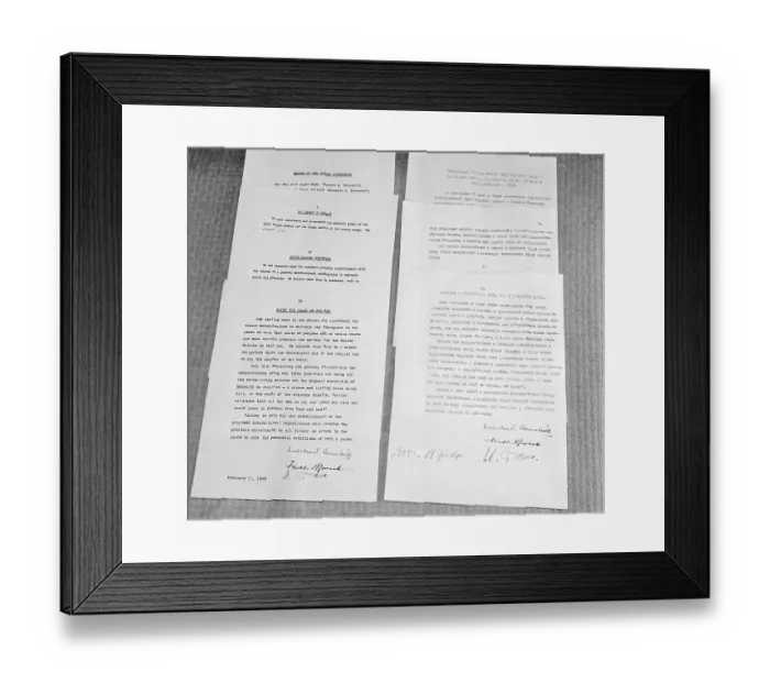Framed Print : The Yalta Agreement Framed Print : The Yalta Agreement