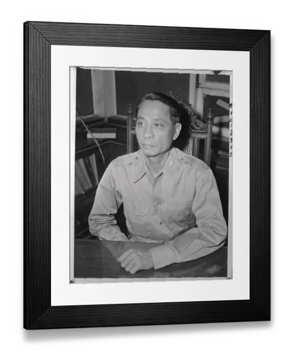 Framed Print : General Manuel Roxas Sitting at Desk Framed Print : General Manuel Roxas Sitting at Desk