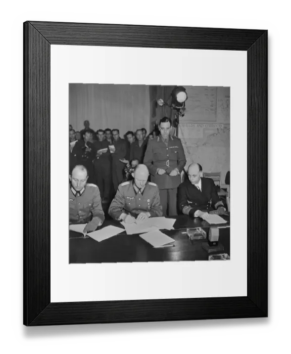 Framed Print : War Treaty Being Signed Framed Print : War Treaty Being Signed