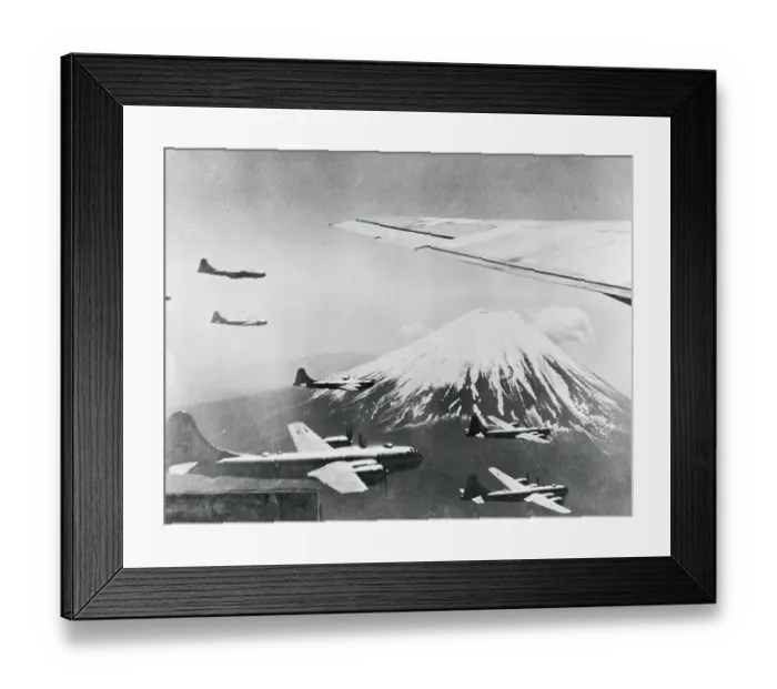 Framed Print : Airplanes Flying near Mountain Peak Framed Print : Airplanes Flying near Mountain Peak