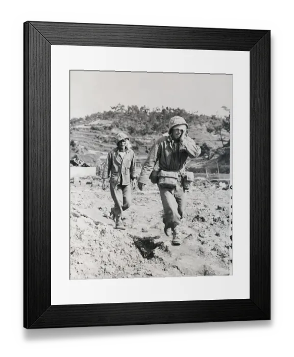 Framed Print : Soldiers Bandaged For Head Wounds Framed Print : Soldiers Bandaged For Head Wounds