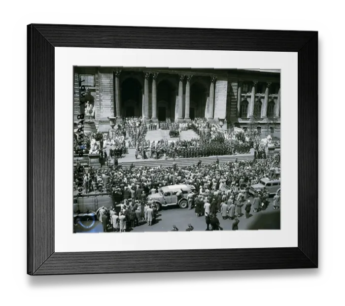 Framed Print : War Loan Sale Opening Ceremony Framed Print : War Loan Sale Opening Ceremony