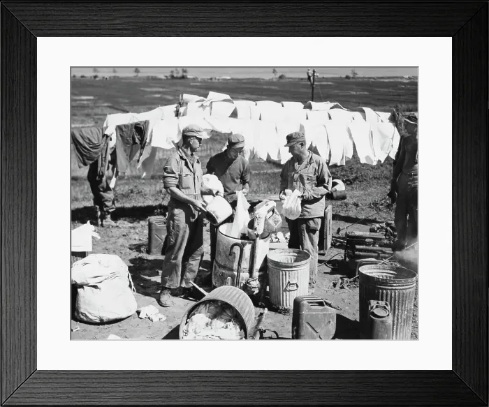 Framed Print : Laundry Day in Okinawa