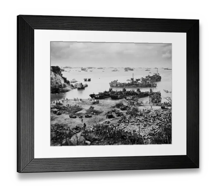 Framed Print : United States Invasion of Okinawa Framed Print : United States Invasion of Okinawa