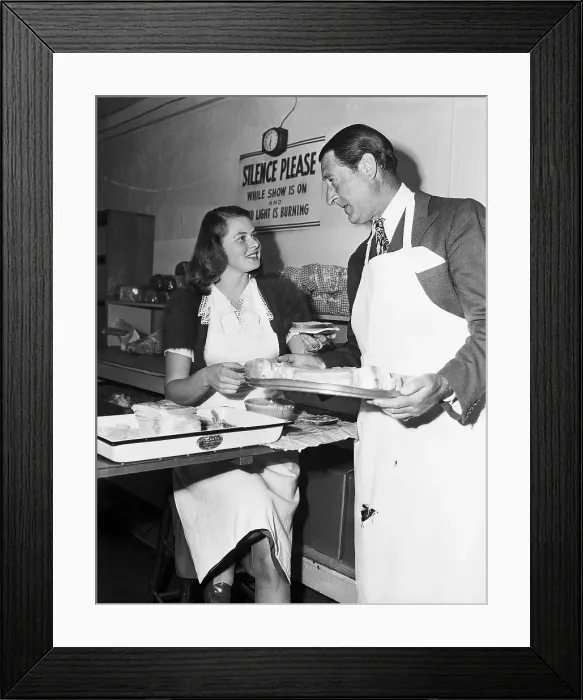 Framed Print : Ingrid Bergman and Arthur Treacher Framed Print : Ingrid Bergman and Arthur Treacher