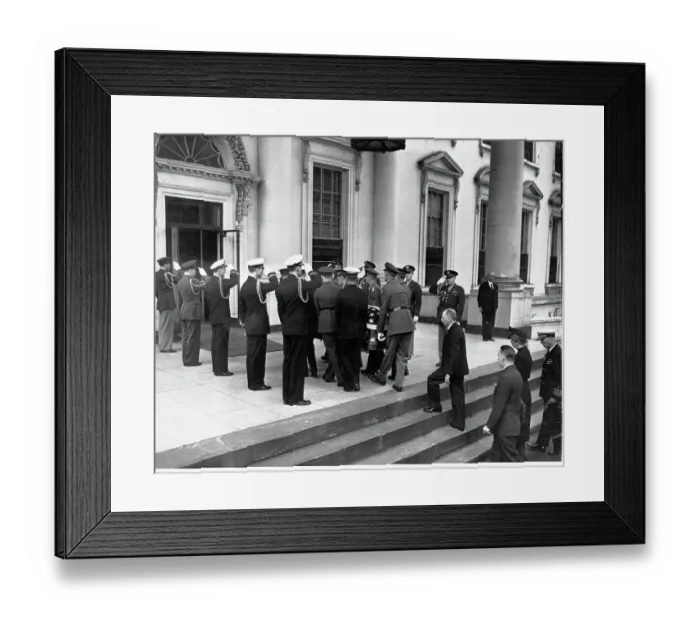 Framed Print : Funeral for President Roosevelt