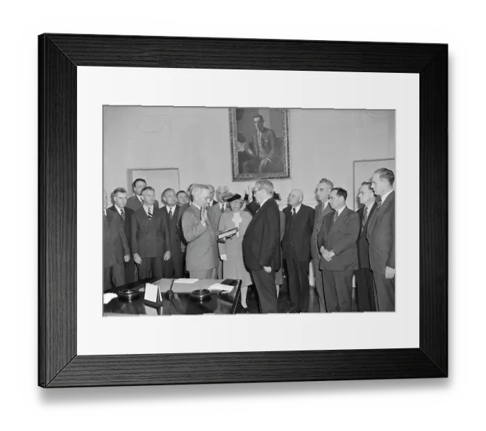 Framed Print : Harry S. Truman Taking Oath Framed Print : Harry S. Truman Taking Oath
