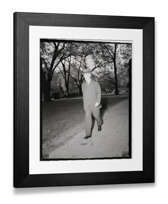 Framed Print : Sec.Of War Henry Stimson Arrives Framed Print : Sec.Of War Henry Stimson Arrives