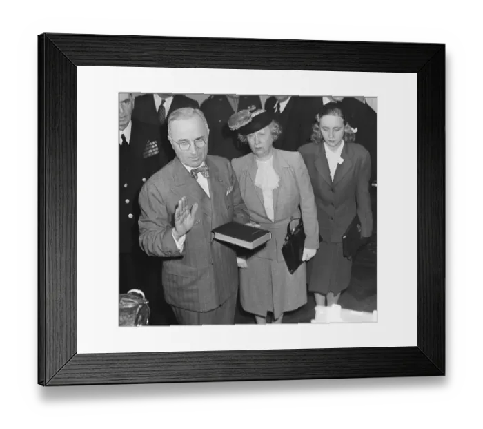 Framed Print : Harry S. Truman Taking Oath Framed Print : Harry S. Truman Taking Oath
