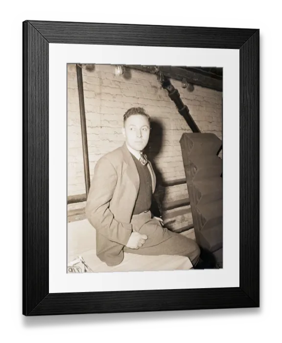 Framed Print : Tennessee Williams Sitting on Table Framed Print : Tennessee Williams Sitting on Table