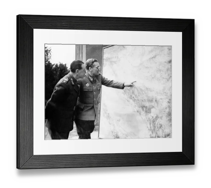 Framed Print : Josip Broz Tito Talking with Harold Alexander