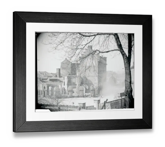 Framed Print : Smoke Rising From Yank Troops Framed Print : Smoke Rising From Yank Troops