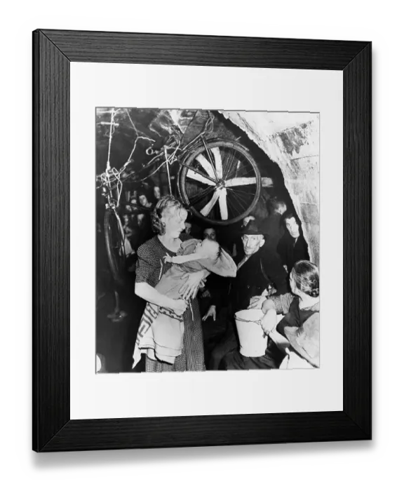 Framed Print : German Air Raid Shelter