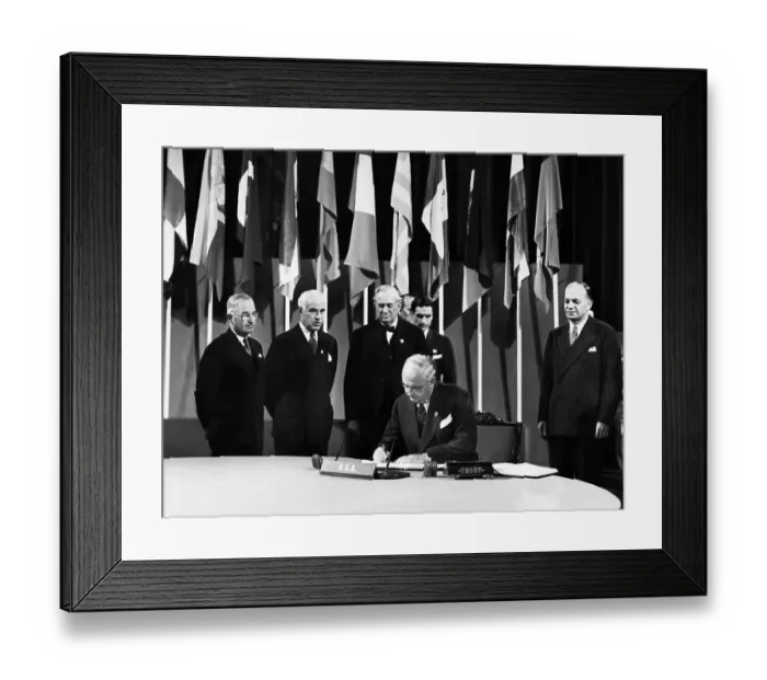 Framed Print : Signing the United Nations Charter Framed Print : Signing the United Nations Charter