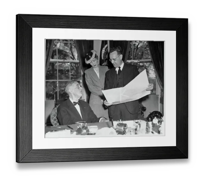Framed Print : Franklin Roosevelt and Advisors Framed Print : Franklin Roosevelt and Advisors