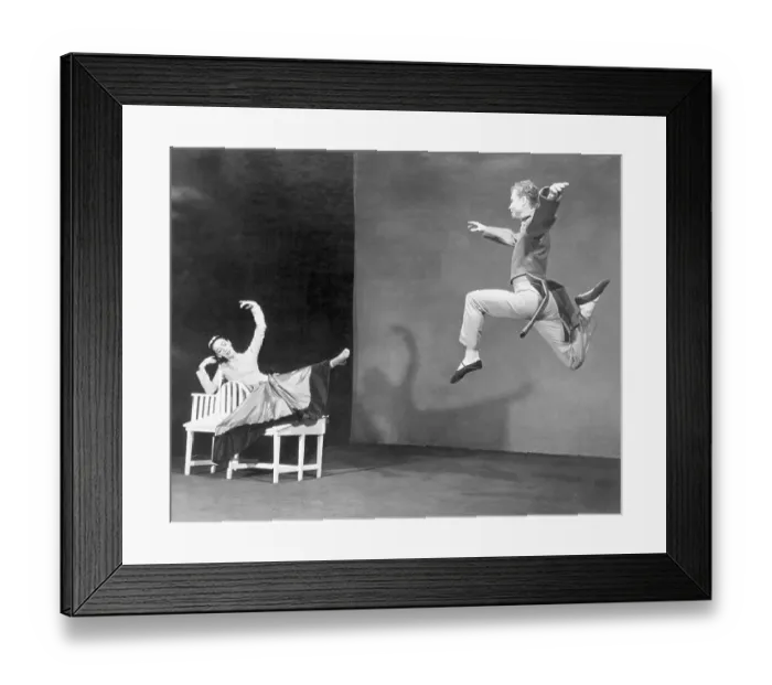 Framed Print : Martha Graham Performing with Male Dancer Framed Print : Martha Graham Performing with Male Dancer