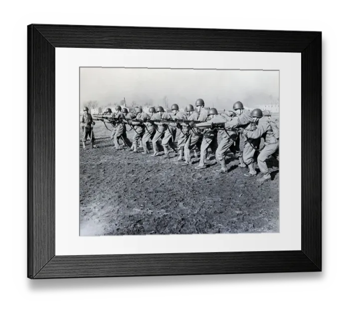 Framed Print : Bayonet Practice in Army Exercises Framed Print : Bayonet Practice in Army Exercises
