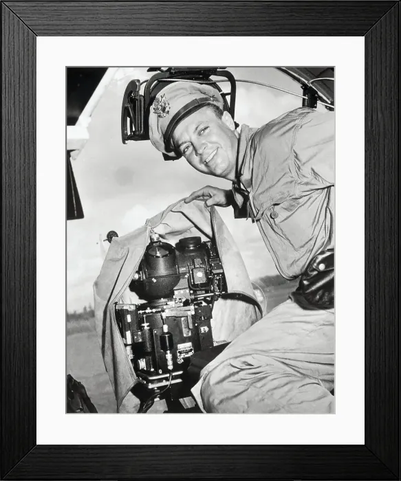 Framed Print : Army Officer Displays Norden Device Framed Print : Army Officer Displays Norden Device