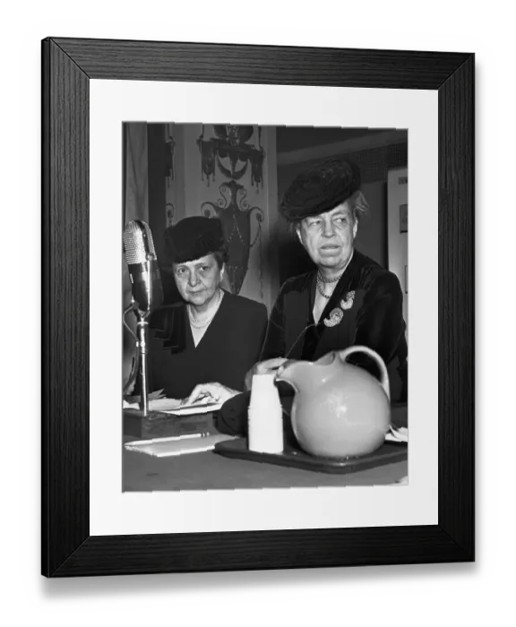 Framed Print : Francis Perkins and Eleanor Roosevelt Framed Print : Francis Perkins and Eleanor Roosevelt