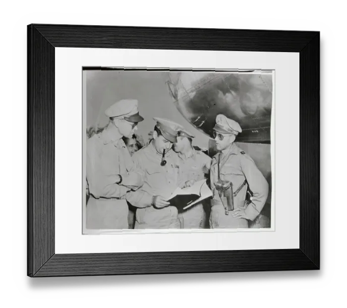 Framed Print : Curtis E. LeMay Receiving Attack Memo Framed Print : Curtis E. LeMay Receiving Attack Memo
