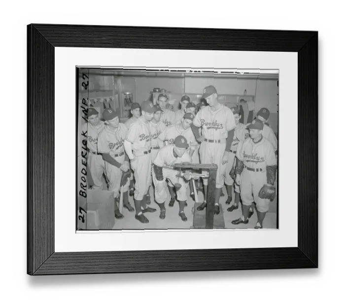 Framed Print : Leo Durocher Weighing In Curt Davis Framed Print : Leo Durocher Weighing In Curt Davis