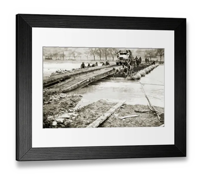 Framed Print : Building Bridge In Germany Framed Print : Building Bridge In Germany
