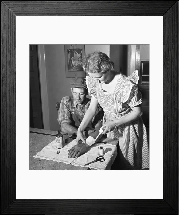 Framed Print : A Woman's Responsibilities on the Farm Framed Print : A Woman's Responsibilities on the Farm