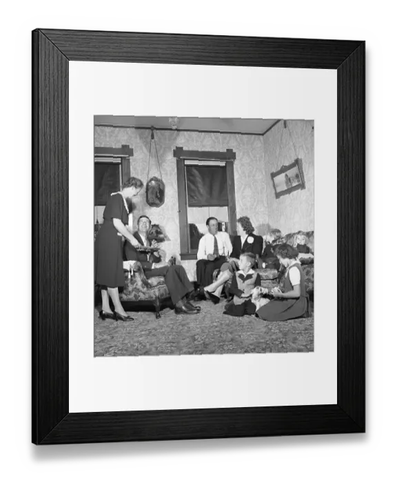 Framed Print : A Woman's Responsibilities on the Farm Framed Print : A Woman's Responsibilities on the Farm