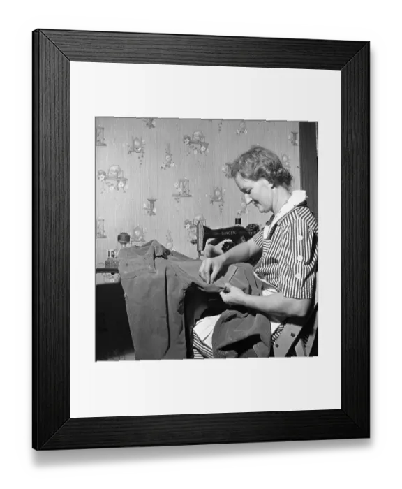 Framed Print : A Woman's Responsibilities on the Farm Framed Print : A Woman's Responsibilities on the Farm