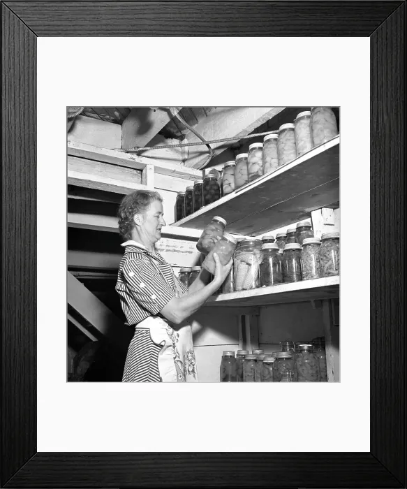 Framed Print : A Woman's Responsibilities on the Farm Framed Print : A Woman's Responsibilities on the Farm