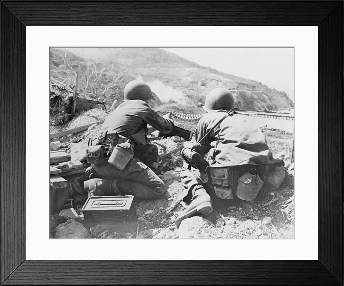 Framed Print : GIs In Action on Corregidor Island Framed Print : GIs In Action on Corregidor Island