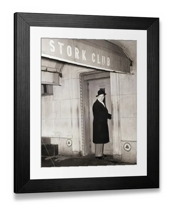 Framed Print : Nightclub Host Locking Stork Club Framed Print : Nightclub Host Locking Stork Club