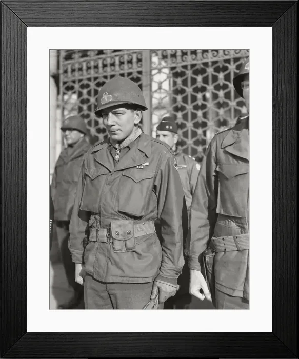 Framed Print : Lieutenant Wearing Medal of Honor Framed Print : Lieutenant Wearing Medal of Honor