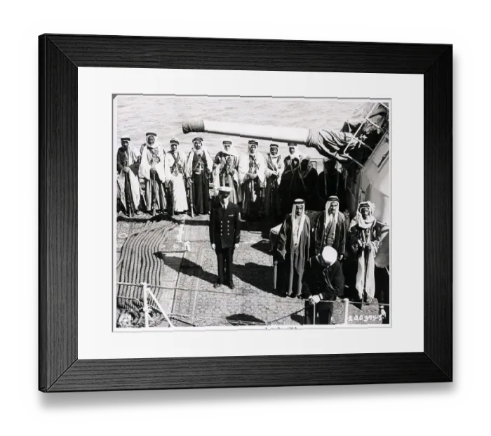 Framed Print : The Quincy Agreement Framed Print : The Quincy Agreement