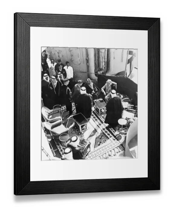 Framed Print : The Quincy Agreement Framed Print : The Quincy Agreement