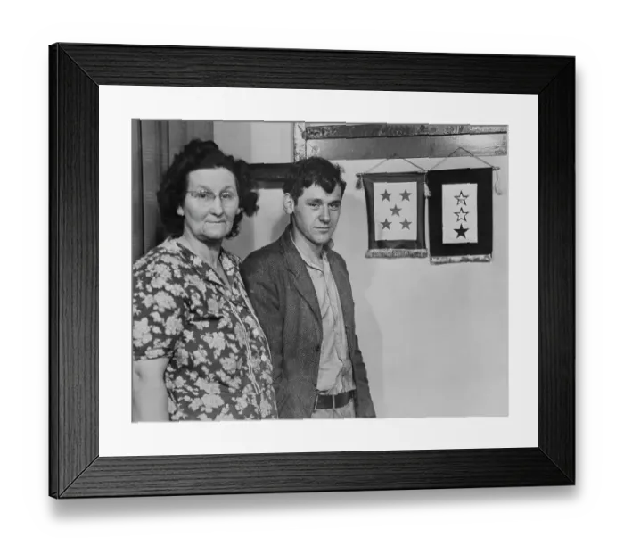 Framed Print : Mother Asks for Deferment for Ninth Son