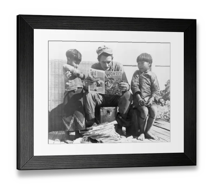 Framed Print : Story-Teller Becomes Enchanted Framed Print : Story-Teller Becomes Enchanted