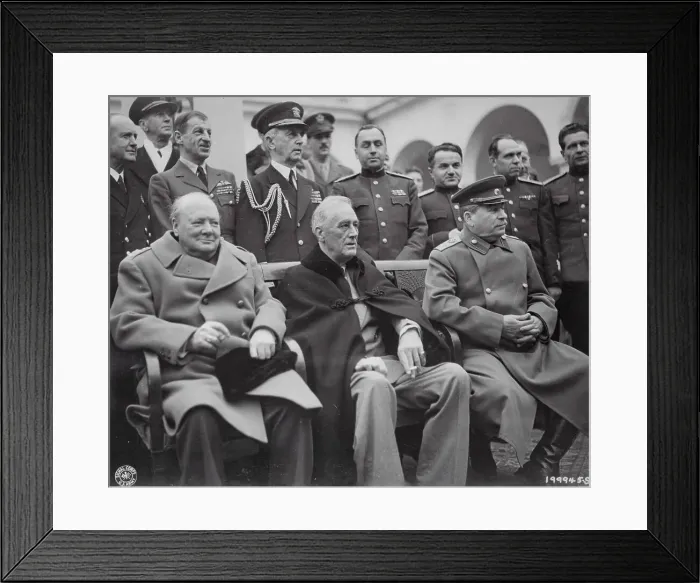 Framed Print : World Leaders Gathered at Yalta Conference