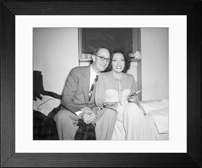 Framed Print : Gloria Swanson With New Husband