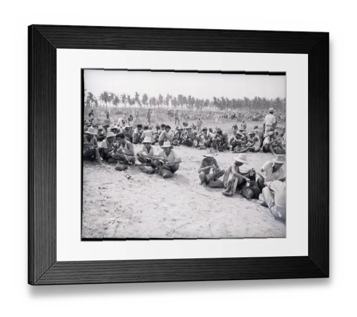 Framed Print : Filipino Volunteer Workers Lunching Framed Print : Filipino Volunteer Workers Lunching