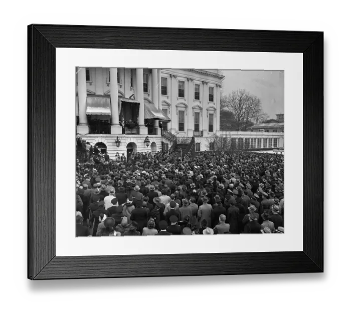 Framed Print : Inauguration of President Roosevelt, 1945 Framed Print : Inauguration of President Roosevelt, 1945