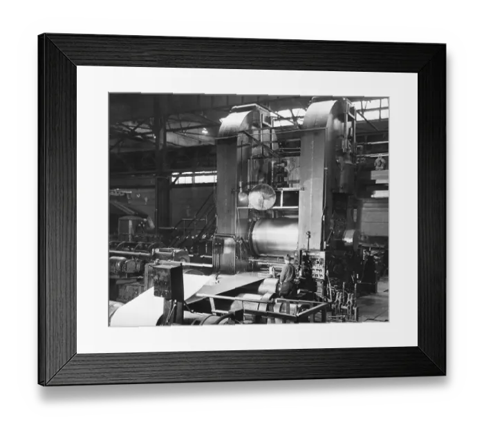 Framed Print : Cold Reducing Stainless Steel Framed Print : Cold Reducing Stainless Steel