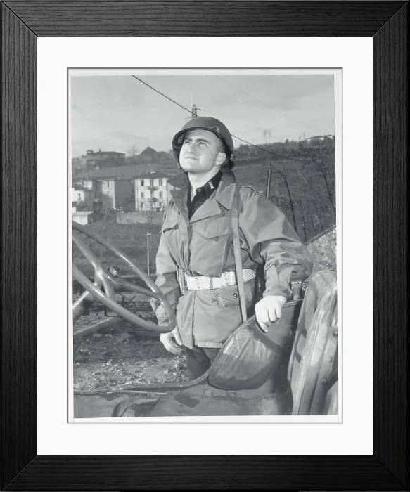 Framed Print : US Soldier in Italy 1945 Framed Print : US Soldier in Italy 1945